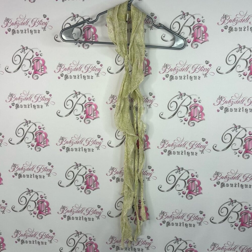 J.Jill Scarf 100% silk Elegant Cream Scarf floral light green purple pink